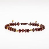 Dragon Jasper-Hematit Doğal Taş Erkek Tasarım Bileklik - 1
