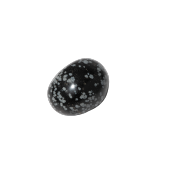 Karlı Obsidyen Doğal Taş Tımbıl El Taşı - 5