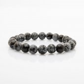 Karlı Obsidyen 8mm Doğal Taş Bileklik - 1