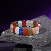 Yay Burcu Bileklik Ay Taşı, Bronzit, Güneş Taşı, Jasper, Lapis Lazuli, Selenit - 1