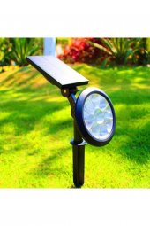 18w Led Solar Kazıklı Çim Armatür Cata Güneş Enerjili Çim Lambası Bahçe Aydınlatma 3200K Gün Işığı - 1
