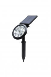 18w Led Solar Kazıklı Çim Armatür Cata Güneş Enerjili Çim Lambası Bahçe Aydınlatma 6500K Beyaz Işık thumbnail 4