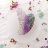 Florit Taşı Gua Sha Yüz Masaj Taşı Kalpli - 2