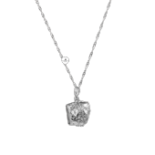 Prit Doğal Taş Gümüş Zincir Kolye - 1