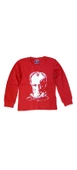 çocuk kırmızı Uzun Kollu Atatürk Baskılı Tişört sweatshirt unisex model - 1