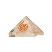 Pembe Kuvars Doğal Taş Organit Piramit - 3cm - 6