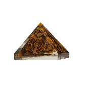 Kaplan Gözü Doğal Taş Organit Piramit - 3cm - 6