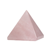 Pembe Kuvars Doğal Taş Piramit - 3cm - 1