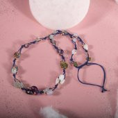 Kova Burcu Kolye Akuamarin, Ametist, Ay Taşı, Kalsedon, Labradorit, Mor Florit, Yeşim - 3