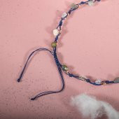 Kova Burcu Kolye Akuamarin, Ametist, Ay Taşı, Kalsedon, Labradorit, Mor Florit, Yeşim - 5