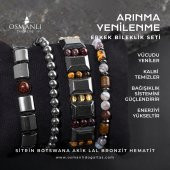 Arınma Yenilenme Doğal Taş Erkek Bileklik Seti - 1