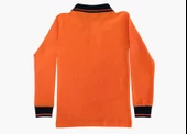 Polo Yaka Tişört çocuk uzun kol siyah çizgi yaka Turuncu Okul Tişört/t-shirt - 2