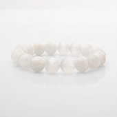 Selenit 10mm Doğal Taş Bileklik - 1