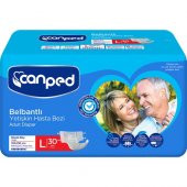 Canped Belbantlı Hasta Bezi Büyük Boy Large 30lu paket - 1