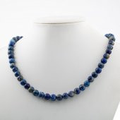 Lapis Lazuli 8 mm Dizi Doğal Taş Kolye thumbnail 2