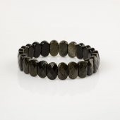Rainbow Obsidyen Doğal Taş Geniş Kesim Bileklik - 6