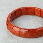 Dragon Jasper Doğal Taş Balık Sırtı Geniş Kesim Bileklik - 6
