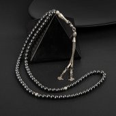 Hematit Doğal Taş Tesbih 99luk - 6mm thumbnail 3