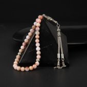 Opal Pembe Doğal Taş Tesbih 33lük - 6mm - 2
