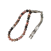 Rodonit Doğal Taş Tesbih 33lük - 6mm - 1
