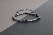 Kaplan Gözü-Hematit-Lapis Lazuli Doğal Taş Bileklik - 2