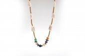 Çakra İnci Kolye Ametist, Dumanlı Kuvars, İnci, Lapis Lazuli, Sitrin - 1