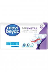Mavi Beyaz PedEkstra Orta Boy Medium Belbantlı Hasta Bezi 30'lu 2 paket / 60 adet - 2