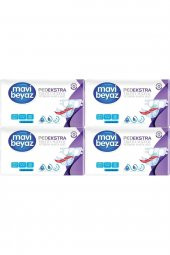 Mavi Beyaz PedEkstra Orta Boy Medium Belbantlı Hasta Bezi 30lu 4 paket / 120 adet - 1