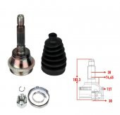 AKS KAFASI ÖN DIŞ KARSAN J10 ABSLİ 72 DİŞ K320403 - 1