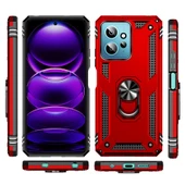 Xiaomi Redmi Note 12 4G Kılıf Yüzüklü Standlı Manyetikli Armor Zırh - 2