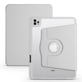 Apple iPad 10.9 2022 (10.Nesil) Kılıf Termik Kalem Bölmeli Dönebilen Standlı Kılıf - 9