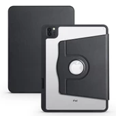 Apple iPad 10.9 2022 (10.Nesil) Kılıf Termik Kalem Bölmeli Dönebilen Standlı Kılıf - 11