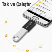 Coofbe USB to Type-C Çevirici Dönüştürücü Flash Bellek Klavye Mouse Cevirici İpad Macbook Huawei Uyum - 2