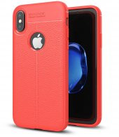 Apple  iPhone X Deri Görünümlü Kaliteli Renk Vermeyen Ultra Lüks -NİSS- - 1