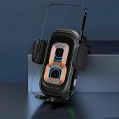 Coofbe Super Şarj 15W Dikey Yatay Kullanım Çift Bobinli Kablosuz Araç Şarjı Araç İçi Telefon Tutucu - 2