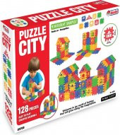 Dede Puzzle City 3D Yapı ve Tasarım Blokları 128 Parça - 1