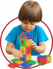 Dede Puzzle City 3D Yapı ve Tasarım Blokları 128 Parça - 5