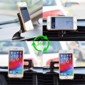 Coofbe Ulta Güçlü Mıknatıslı Araç Torpido Üzeri Araç Tutucu Araç İçi Telefon Tutucu Döndürülebilir - 7