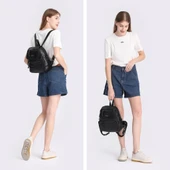 Yıkama Deri Orta Boy Kadın Sırt Çantası 21-K Barcelona 1675 thumbnail 5