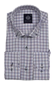 Erkek Ekose Klasik Uzun Kol Gömlek Oxford BGL-ST02990 - 4