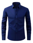 Erkek Silim Fitt Uzun Kol Gömlek Micro BGL-ST02985 thumbnail 2