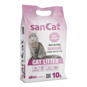 SANCAT Bebek Pudrası Kokulu Premium Beyaz Kedi Kumu 10 Lt. - 1