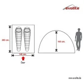 Evolite Trip Mono Dome 2 Kişilik 3 Mevsim Kamp Çadırı - 6