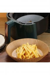 100 Adet 16X20cm Airfryer Pişirme Kağıdı Hava Fritözü Xiaomi Philips Yağsız Tefal Kumtel Mi Kağıt - 5