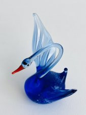 El Yapımı Murano Cam Kuğu Biblo A04 thumbnail 3