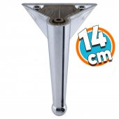 Mobilya Kanepe Sehpa TV Ünitesi Koltuk Ayağı 14 cm Krom Renk Baza Ayak thumbnail 2