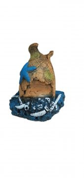 Akvaryum Dekoru Yıldızlı Fıçı 16x10 Cm - 2