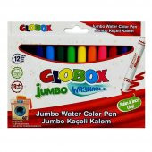 Globox Keçeli Kalem Jumbo Yıkanabilir 12 Li 3379 - 1