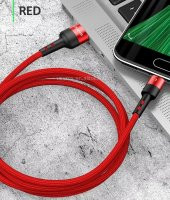 Usams U26 1Metre 2.0A Usb To Mikro Usb Örgü Kaplama Şarj ve Data Kablosu - 2