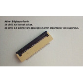 28 Pin 0.5 Adımlı Flex Soketi Flex Ffc Konnektörü 28-0.5-Alt thumbnail 1